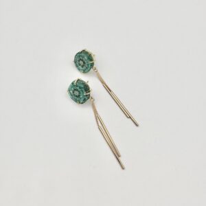 Teal deep green Quartz. GP A41