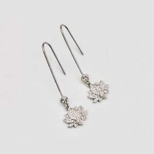 CZ Hook & Lotus flower