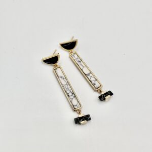 Howlite Black & white trio