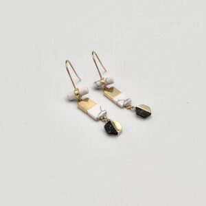 Howlite Black & white trio
