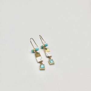 Turquoise & Howlite trio