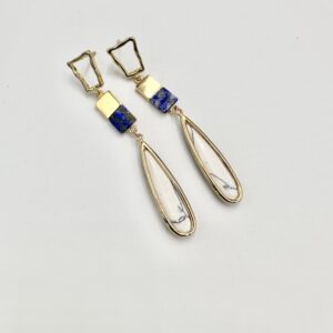 Lapis Lazuli & Howlite duo