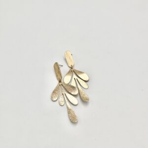 Brushed gold leaf duo